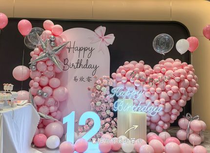 爆款推荐！襄阳12岁女孩的粉色甜生日派对～甜美与仪式感的完美融合！